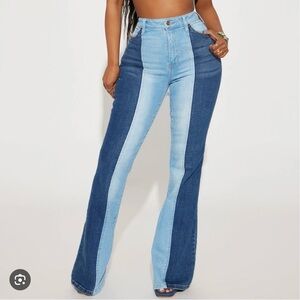 SIZE 31 TWO TONED FASHION NOVA JEANS